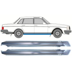 Kompletný prah pre Volvo 240 1975-1993 / Ľavý / Pravá / Sada 12772