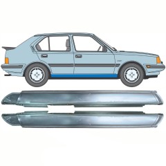 Kompletný prah pre Volvo 340 360 1975-1991 / Ľavá+Pravá / Sada 10768