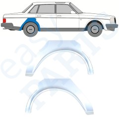 Lem zadného blatníka pre Volvo 240 1975-1993 / Ľavá+Pravá / Sada 9898