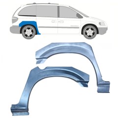 Lem zadného blatníka pre Chrysler Voyager 2000-2008 / Ľavá+Pravá / Sada 11284
