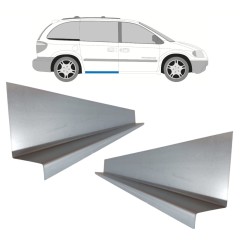 Opravný plech vnútorného prahu posuvných dverí pre Chrysler Voyager 2000-2008 / Ľavá+Pravá / Sada 11194