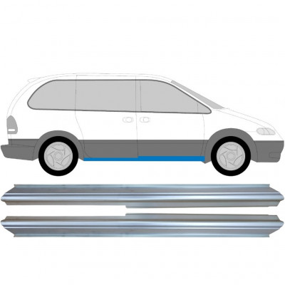 Opravný plech prahu pre Chrysler Voyager Dodge Caravan 1996-2001 / Ľavá+Pravá / Sada 6430