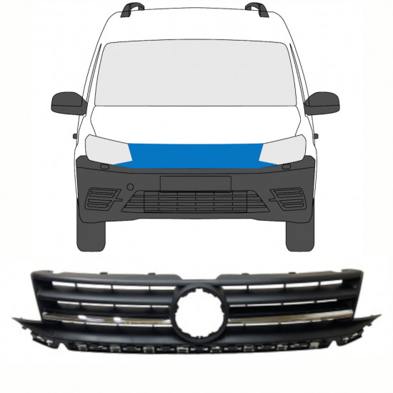 Mriežka pre Volkswagen Caddy 2015-2020 8416