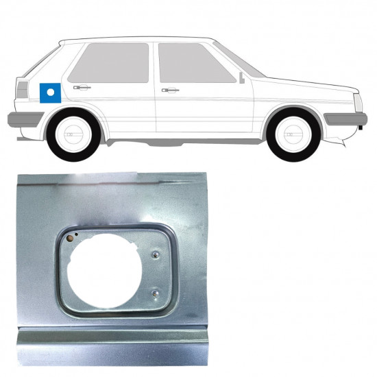 Opravný plech hrdla nádrže pre VW Golf 2 1982- 7253