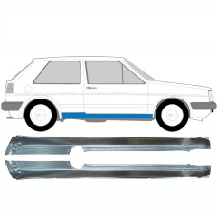 Kompletný prah pre Volkswagen Golf 2 1982-1992 / Ľavá+Pravá / Sada 9407