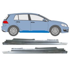 Kompletný prah pre Volkswagen Golf 7 2012- / Ľavá+Pravá / Sada 9973