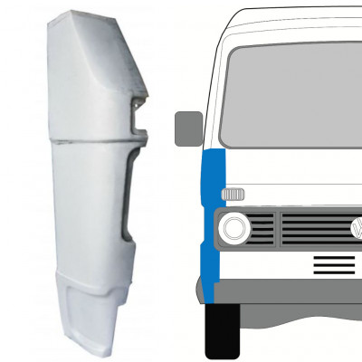 Opravný plech predného rohu pre Volkswagen LT 1975-1996 / Pravá 7942