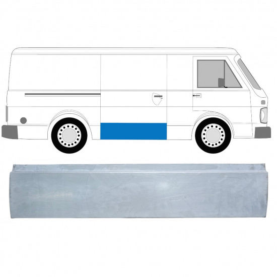 Opravný plech posuvných dverí pre Volkswagen LT 1975-1996 / Pravá 9008