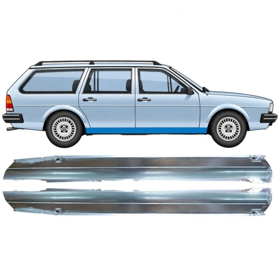 Kompletný prah pre Volkswagen Passat B2 1980-1988 / Ľavá+Pravá / COMBI / SEDAN / HATCHBACK / Sada 9604