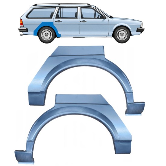 Lem zadného blatníka pre Volkswagen Passat B2 1980-1988 / Ľavá+Pravá / COMBI / Sada 9605