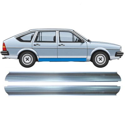 Opravný plech prahu pre Volkswagen Passat B2 1980-1988 / Vľavo = Vpravo (symetrické) / COMBI / SEDAN / HATCHBACK / Sada 11262