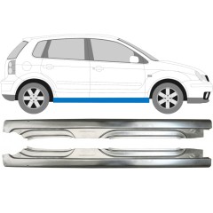 Kompletný prah pre Volkswagen Polo 2001-2009 / Ľavá+Pravá / Sada 10095
