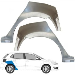 Lem zadného blatníka pre Volkswagen Polo 2009-2017 / Ľavá+Pravá / Sada 9662