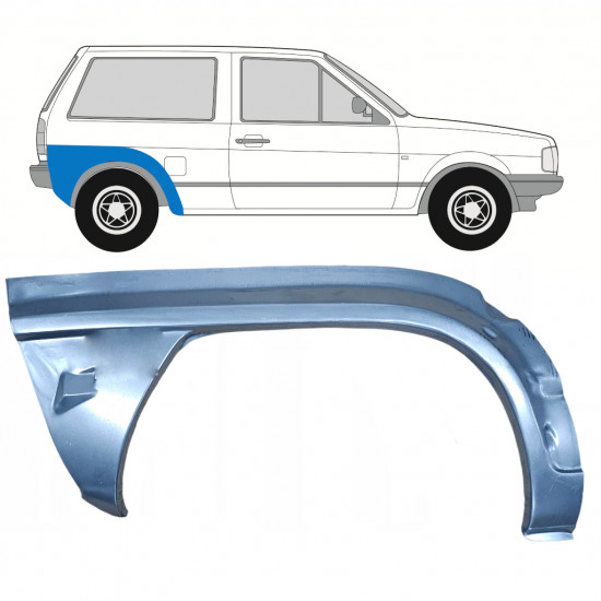 Lem zadného blatníka pre VW Polo 1981-1984 / Pravá 7116