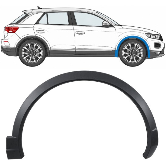 Bočná lišta predného blatníka pre Volkswagen T-Roc 2017- / Pravá 17027