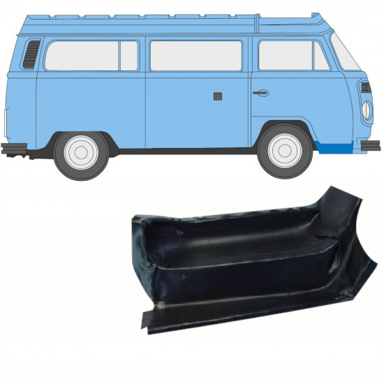 Opravný plech predného schodu pre VW Transporter T2 1967-1979 / Pravá 8666