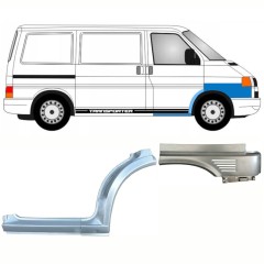 Opravný plech prahu + predného podbehu + predného blatníka pre Volkswagen Transporter T4 1996-2003 / Pravá / Sada 10041