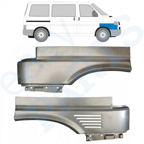 Opravný plech predného blatníka pre VW Transporter T4 1996-2003 / Ľavá+Pravá / Sada 10525