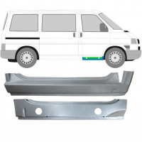 Opravný plech predného prahu vnútorný + vonkajší pre VW Transporter T4 1990-2003 / Pravá / Sada 9905