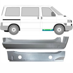 Opravný plech predného prahu vnútorný + vonkajší pre Volkswagen Transporter T4 1990-2003 / Pravá / Sada 9905