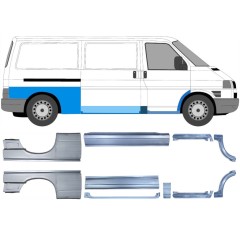 Opravný plech sada pre Volkswagen Transporter T4 1990-2003 / Ľavá+Pravá / 14699