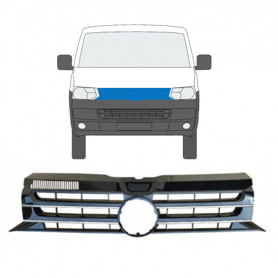 Mriežka pre Volkswagen Transporter T5 2009-2015 8978