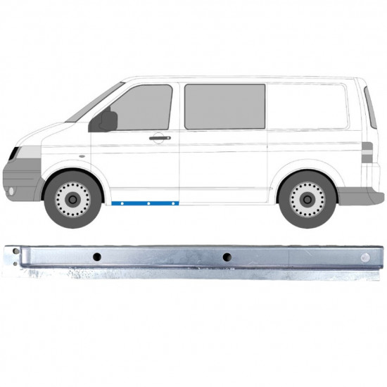 Opravný plech prahu predných dverí pre VW Transporter T5 2003-2015 / Ľavý 12000