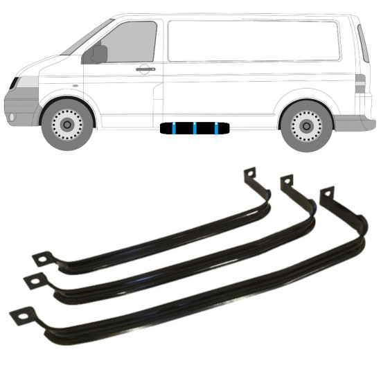 Objímky palivovej nádrže pre VW Transporter T5 2003-2015 9396