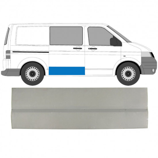 Opravný plech posuvných dverí vonkajší pre VW Transporter T5 2003-2015 / Pravá 7144