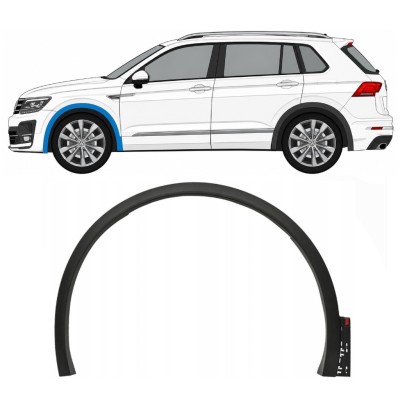 Bočná lišta predného blatníka pre Volkswagen Tiguan 2016-2020 R-Line / Ľavý 14862