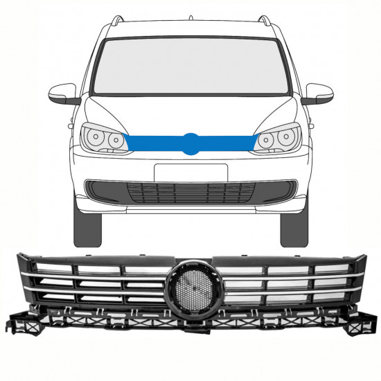 Mriežka pre Volkswagen Touran 2010-2015 8417