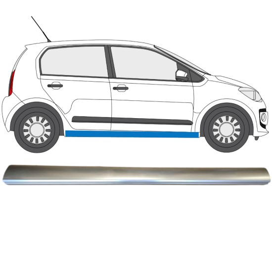 Opravný plech spodnej časti prahu pre Volkswagen UP! 2011- / Pravá 14818 Opravný plech spodnej časti prahu pre Volkswagen UP! 2011- / Pravá 14818