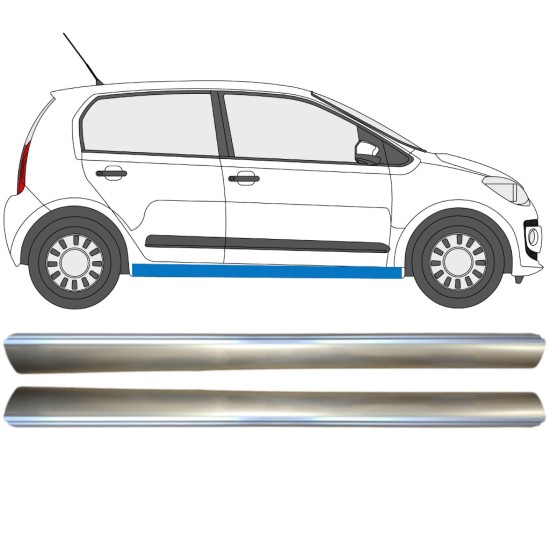 Opravný plech spodnej časti prahu pre Volkswagen UP! 2011- / Ľavá+Pravá / Sada 14820 Opravný plech spodnej časti prahu pre Volkswagen UP! 2011- / Ľavá+Pravá / Sada 14820