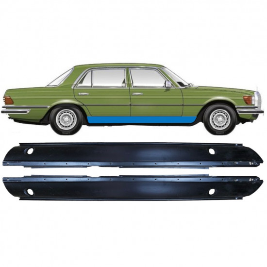 Opravný plech prahu pre Mercedes S-class 1972-1980 / Sada 11950