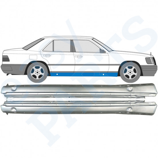 Kompletný prah pre Mercedes W124 1984-1996 / Ľavá+Pravá / Sada 9294