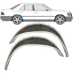 Vnútorná oprava zadného blatníka pre Mercedes E-Class W124 1984-1996 / Ľavá+Pravá / Sada 9652