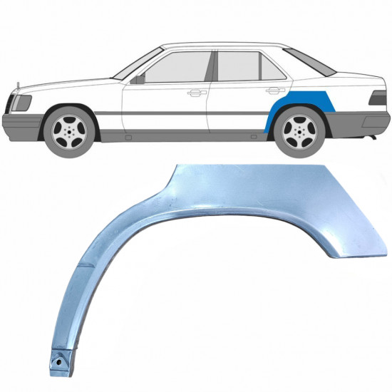 Lem zadného blatníka pre Mercedes W124 1984-1996 / Ľavý 6759