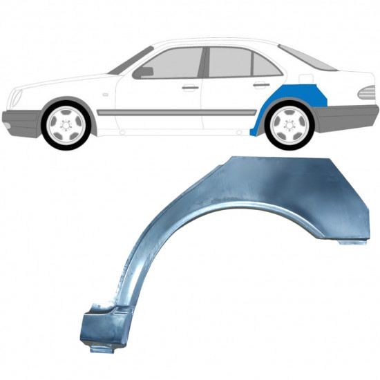 Lem zadného blatníka pre Mercedes E-class 1995-2003 / Ľavý 6722