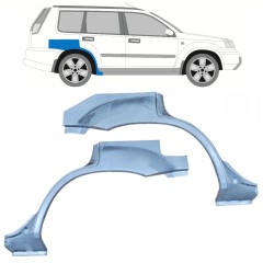 Lem zadného blatníka pre Nissan X-Trail 2001-2007 / Ľavá+Pravá / Sada 10129