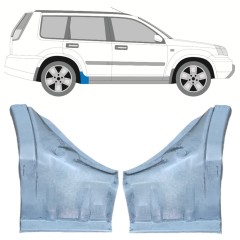 Opravný plech prahu pre Nissan X-Trail 2001-2007 / Ľavá+Pravá / Sada 12445