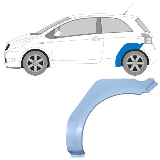 Lem zadného blatníka pre Toyota Yaris 2006-2011 / Ľavý 11445