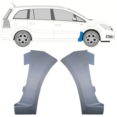 Opravný plech predného blatníka pre Opel Zafira B 2005-2012 / Ľavá+Pravá / Sada 16852