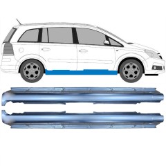 Kompletný prah pre Opel Zafira B 2005-2012 / Ľavá+Pravá / Sada 10617