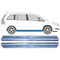 Opravný plech prahu pre Opel Zafira B 2005-2012 / Vľavo = Vpravo (symetrické) / Sada 9651
