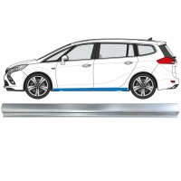 Opravný plech spodnej časti prahu pre Opel Zafira C 2012-2019 / Ľavý 17040