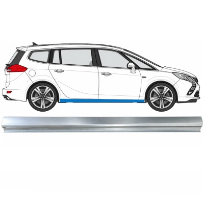 Opravný plech spodnej časti prahu pre Opel Zafira C 2012-2019 / Pravá 17039