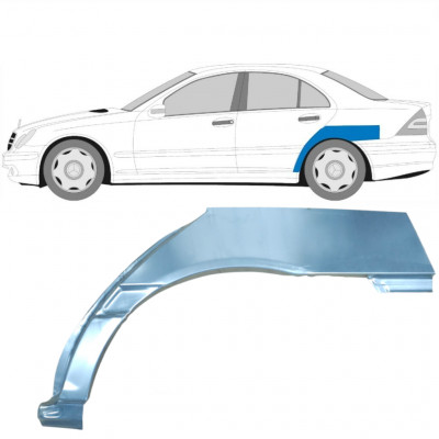 Lem zadného blatníka pre Mercedes C-class 2000-2007 / Ľavý 5908