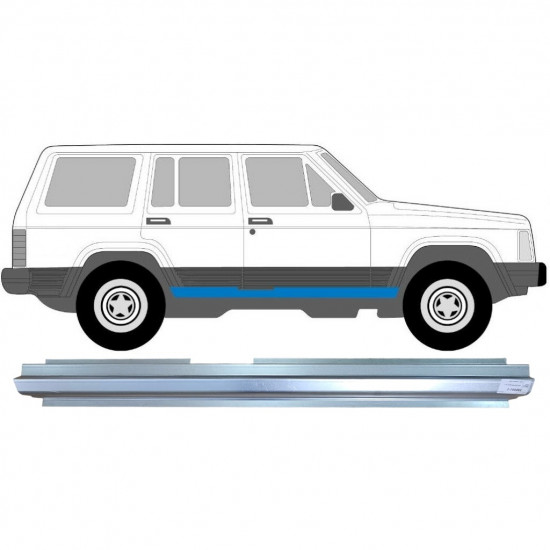 Opravný plech prahu pre Jeep Cherokee XJ 1984-2001 / Pravá 5251