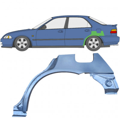 Lem zadného blatníka pre Honda Civic 1991-1995 / Ľavý 6649