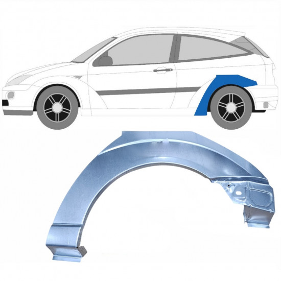 Lem zadného blatníka pre Ford Focus 1998-2007 / Ľavý 6285